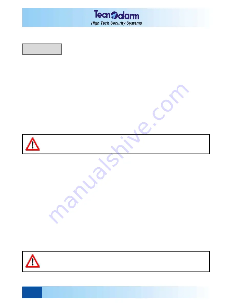 Tecnoalarm TP16-256 Скачать руководство пользователя страница 190