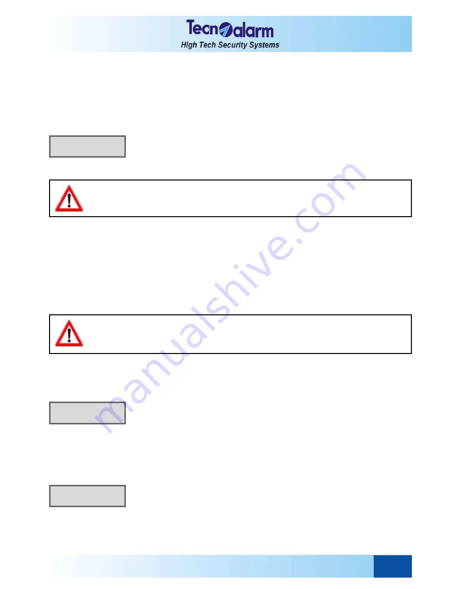 Tecnoalarm TP16-256 Скачать руководство пользователя страница 191