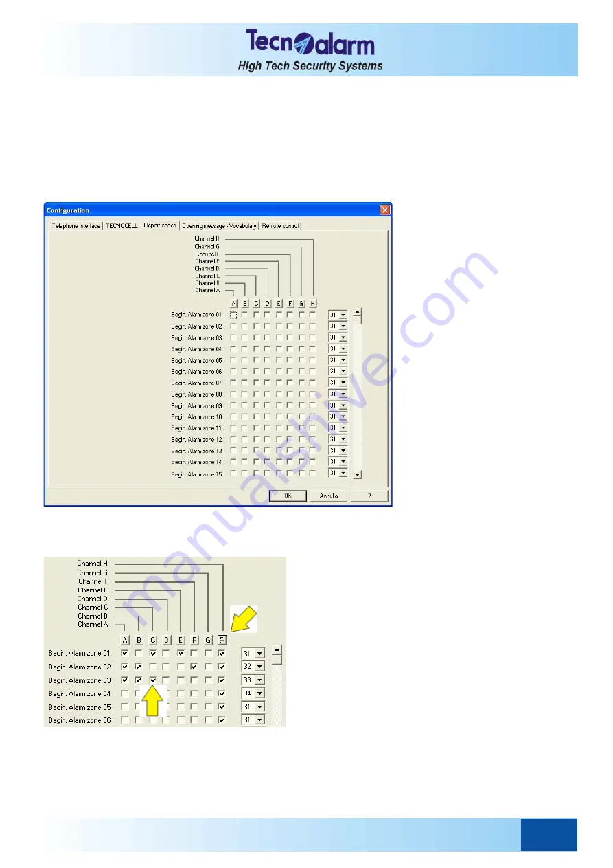 Tecnoalarm TP8-64 BUS Installer Manual Download Page 113