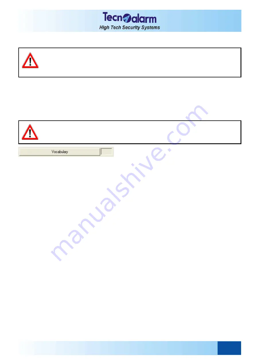 Tecnoalarm TP8-64 BUS Installer Manual Download Page 115