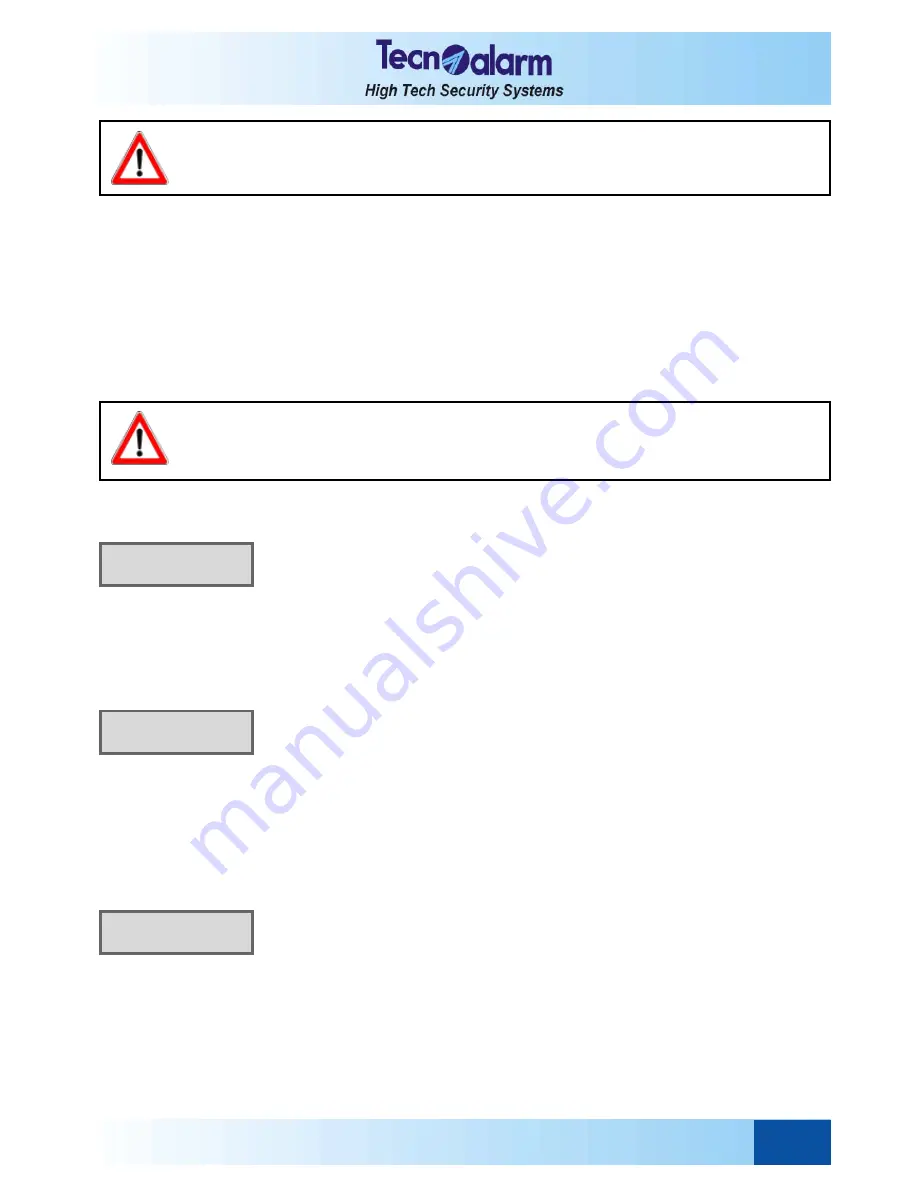 Tecnoalarm TP8-64 User Manual Download Page 53