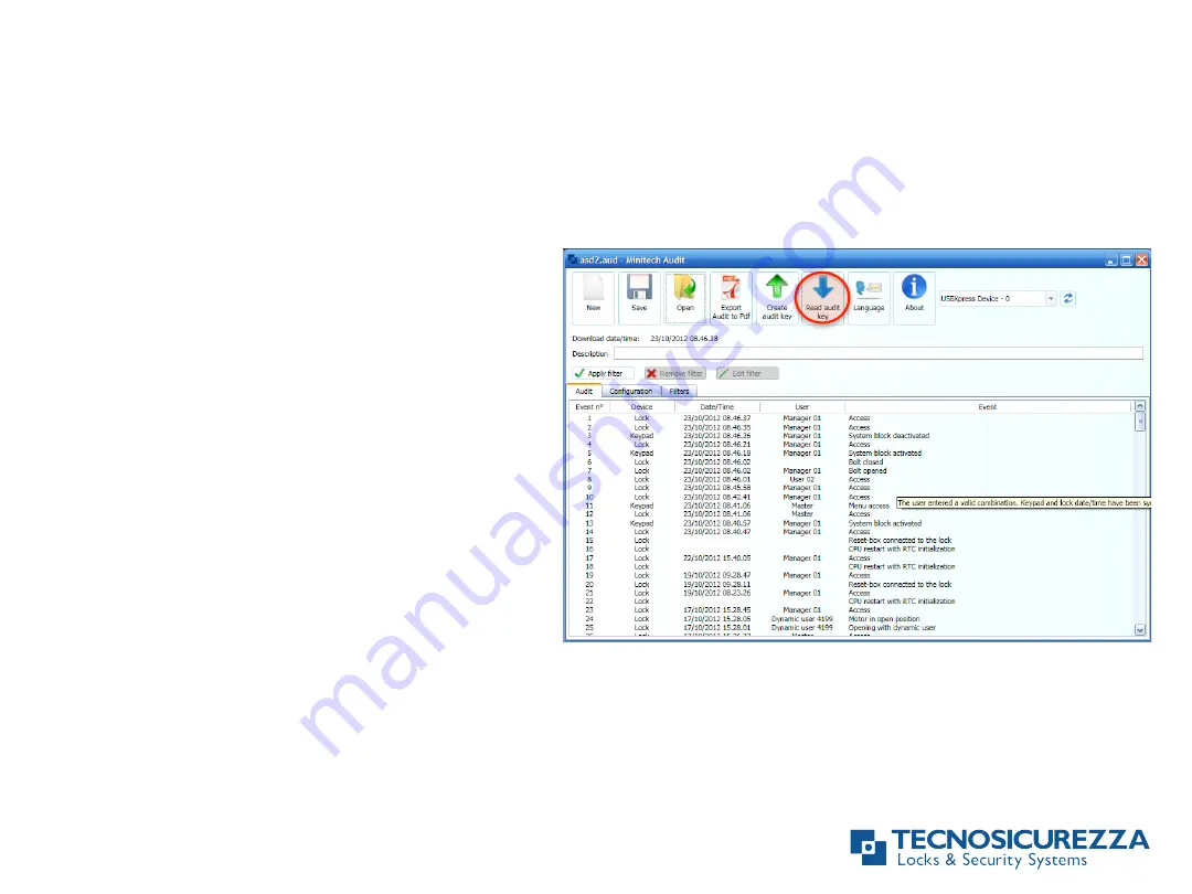 Tecnosicurezza MiniTech TSMINI-3 Setup And Audit Download Page 9