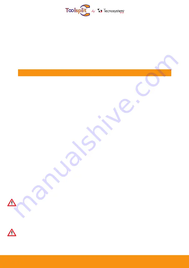 Tecnosystemi Toolsplit 11132315 User Manual Download Page 3