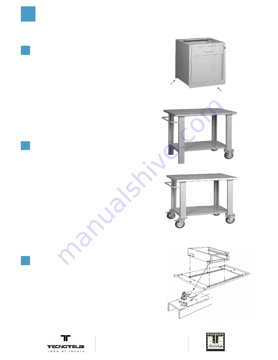 tecnotelai DETACHABLE WORKBENCHES Скачать руководство пользователя страница 2