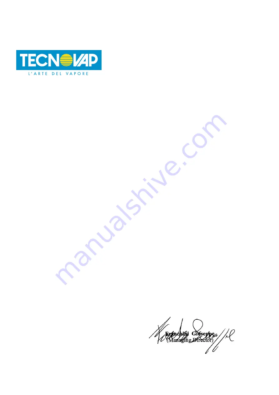 TECNOVAP H100200 Manual Download Page 16