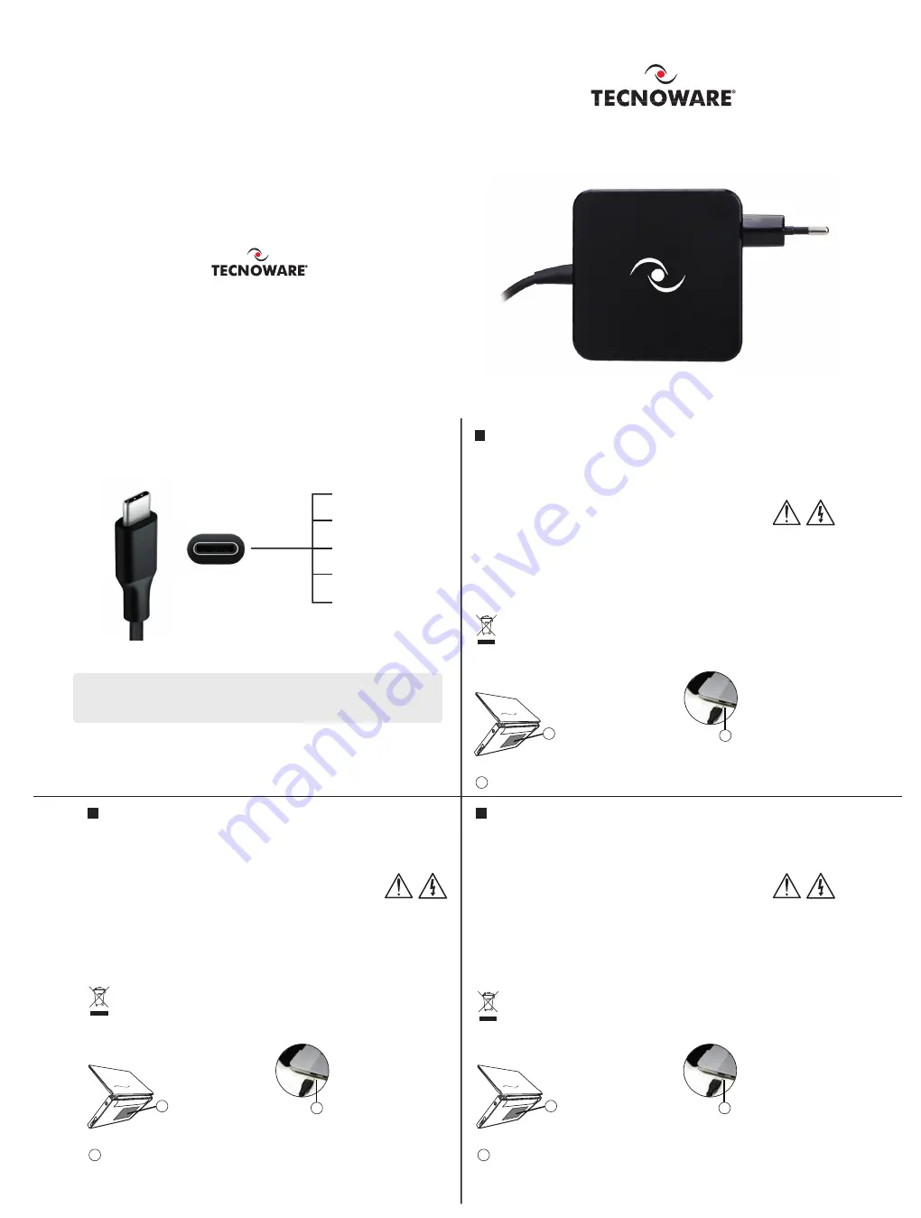 Tecnoware USB-C 65W Скачать руководство пользователя страница 1