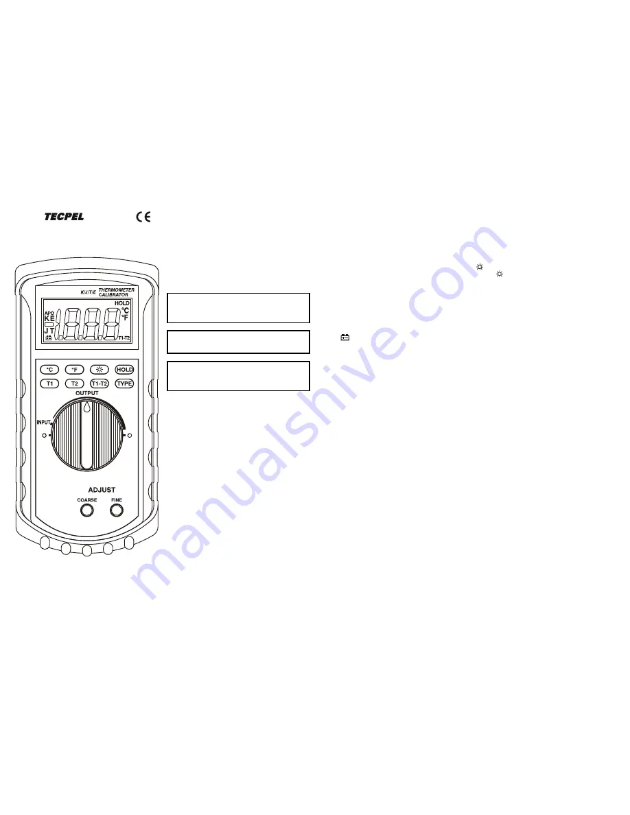 TECPEL CL 326 Скачать руководство пользователя страница 1