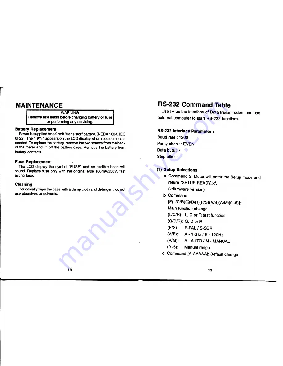 TECPEL LCR-612 Instruction Manual Download Page 11