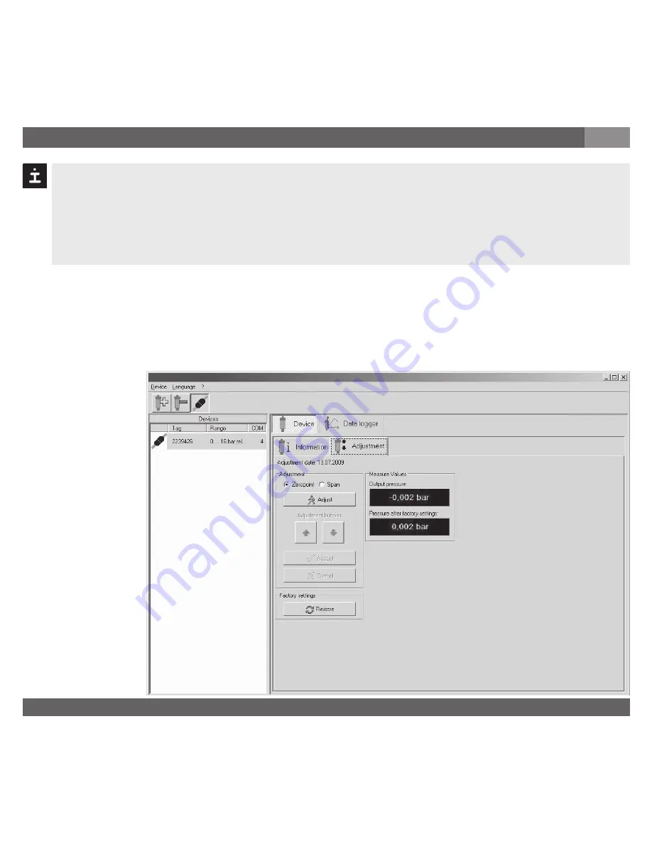 Tecsis P3290 Operating Instructions Manual Download Page 57