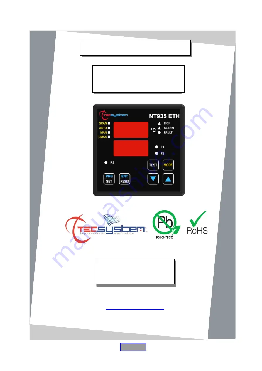 TECSYSTEM 1CN0134 Скачать руководство пользователя страница 1