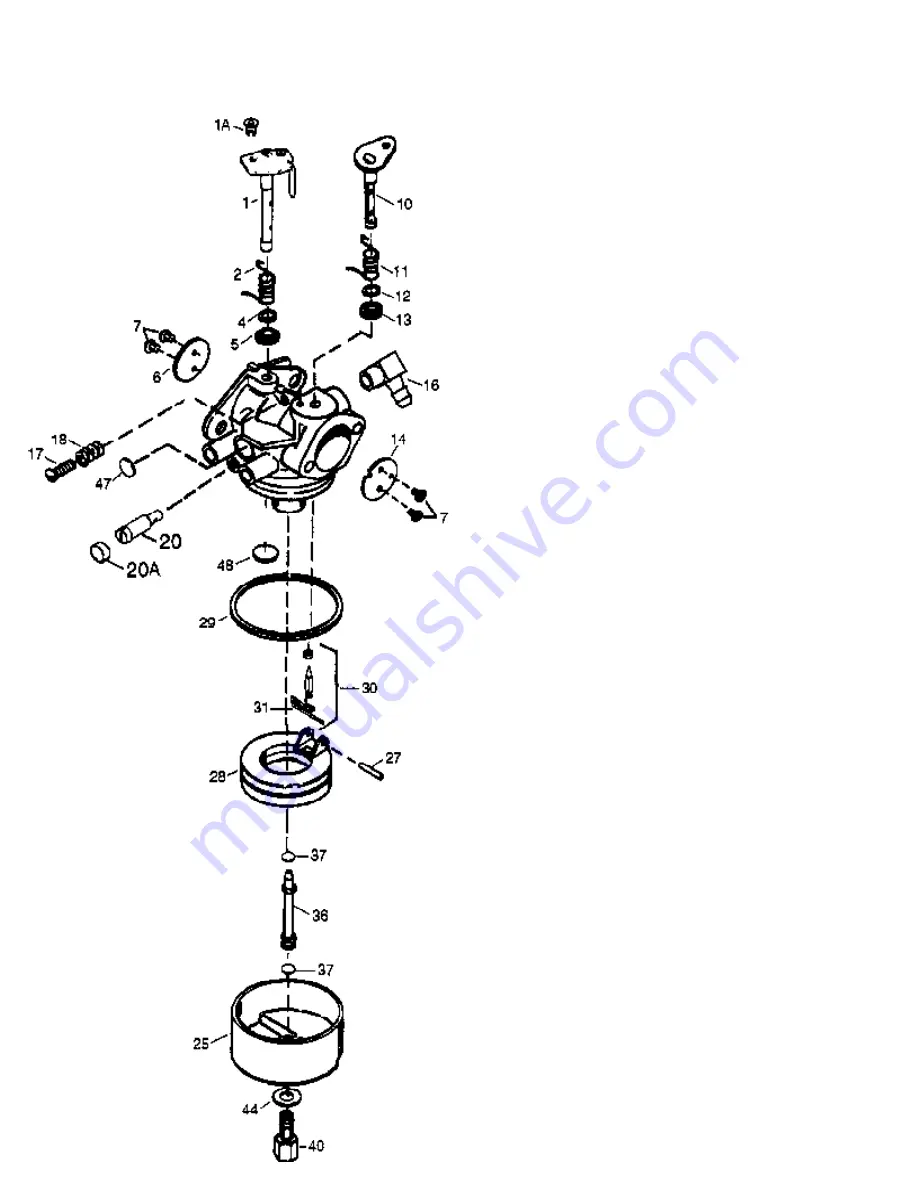 Tecumseh 640151 Parts List Download Page 1