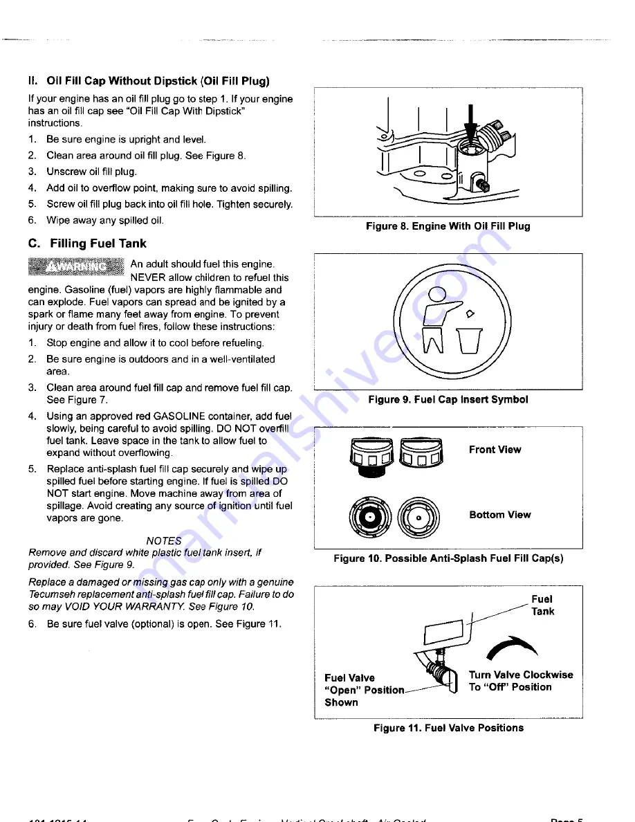 Tecumseh LEV120 Operator'S Manual Download Page 7