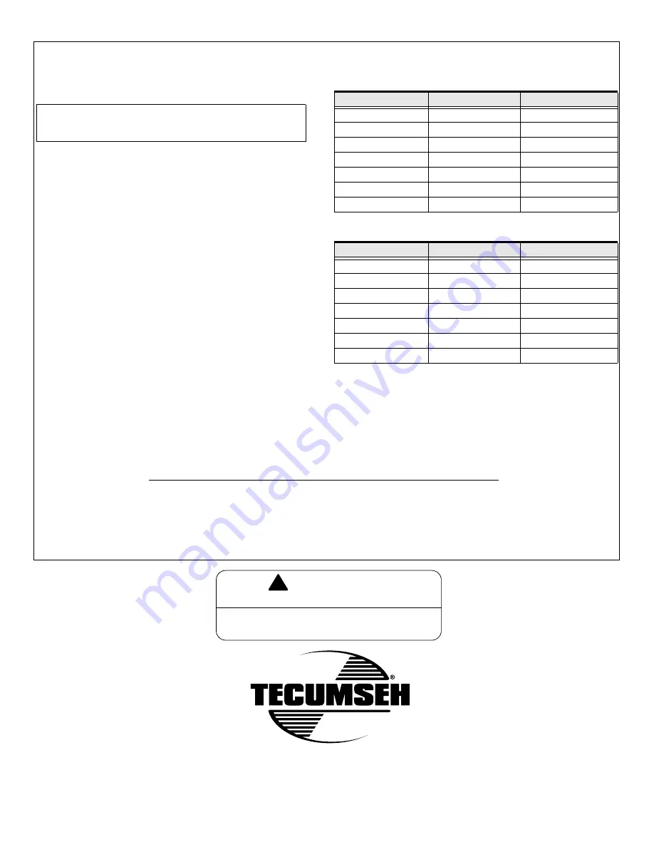 Tecumseh LH318EA Operator'S Manual Download Page 40