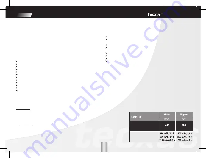 Tecxus TC 3000 travel Manual Download Page 7