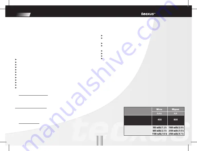 Tecxus TC 3000 travel Manual Download Page 9