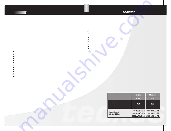 Tecxus TC 3000 travel Manual Download Page 12