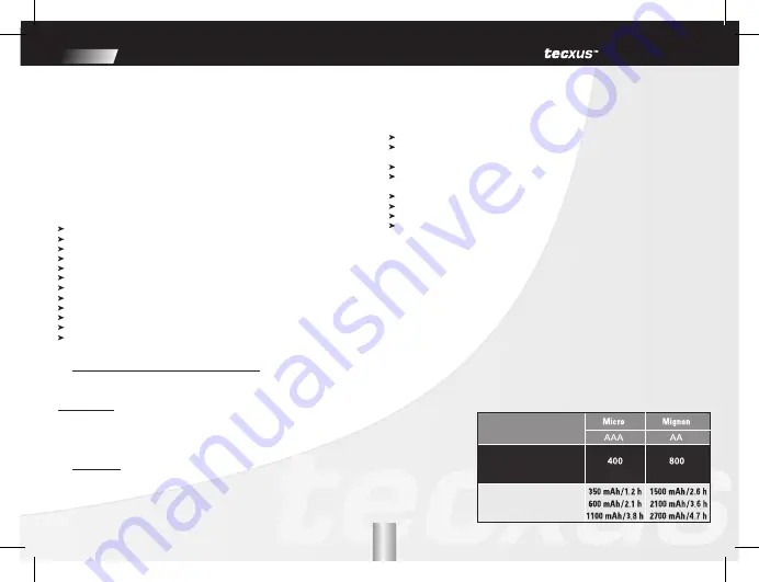 Tecxus TC 3000 travel Manual Download Page 13