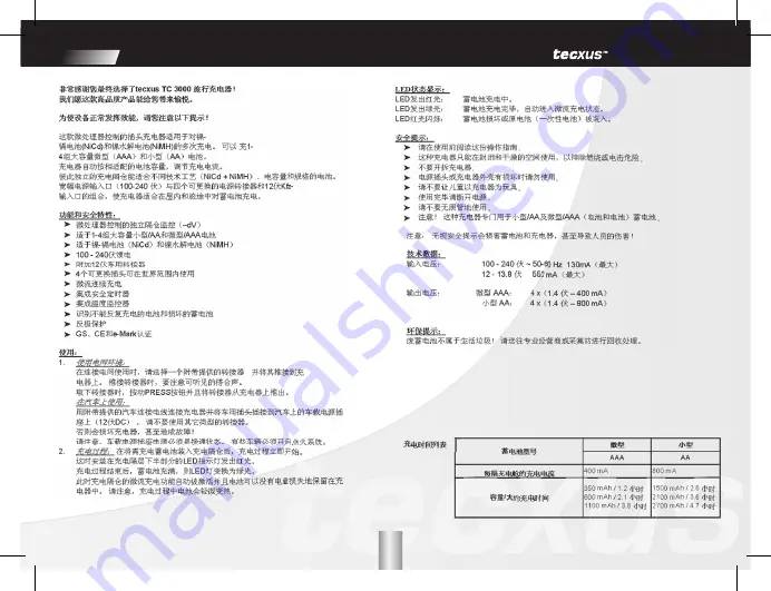 Tecxus TC 3000 travel Manual Download Page 17