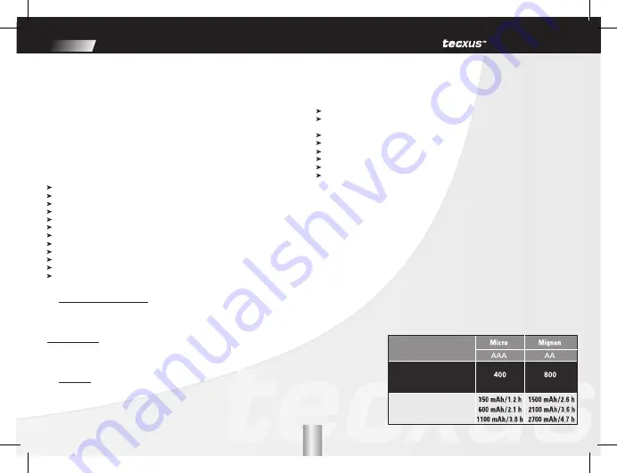 Tecxus TC 3000 travel Manual Download Page 21