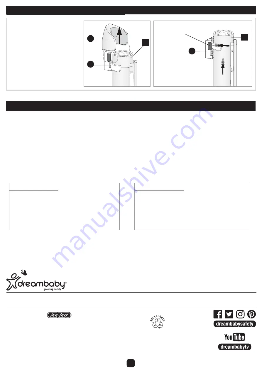 Tee-Zed dreambaby L820NN Instructions Manual Download Page 8