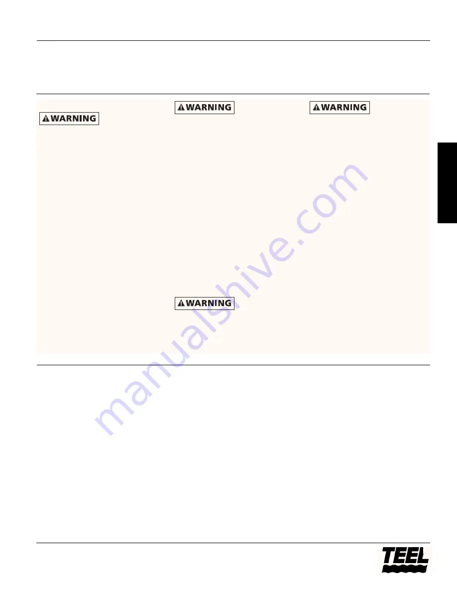 teel 2P087C Operating Instructions & Parts Manual Download Page 3