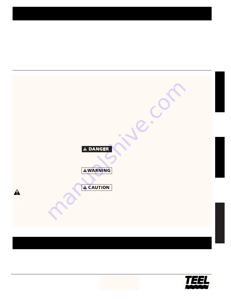 teel 4RJ19 Operating Instructions & Parts Manual Download Page 1