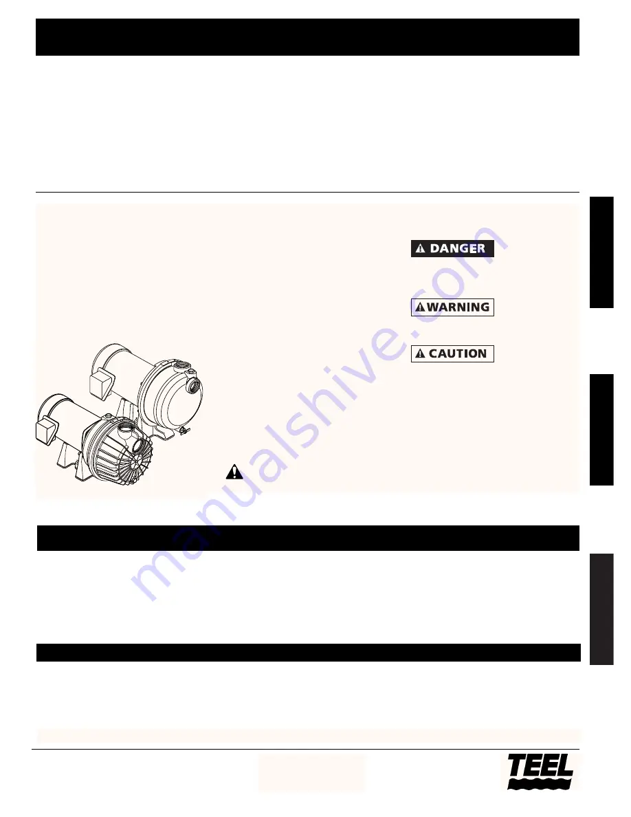 teel 4RJ40 Operating Instructions & Parts Manual Download Page 1