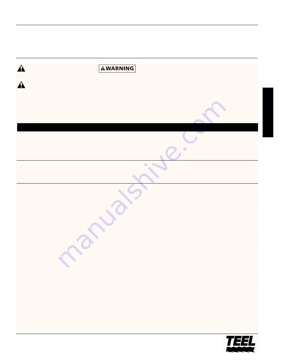 teel 4RJ40 Operating Instructions & Parts Manual Download Page 11