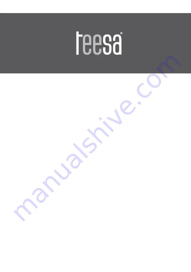 Teesa TSA8025 Owner'S Manual Download Page 15