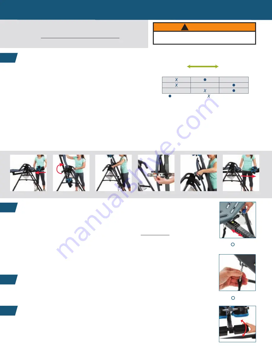 Teeter FitSpine X1 Owner'S Manual Download Page 2