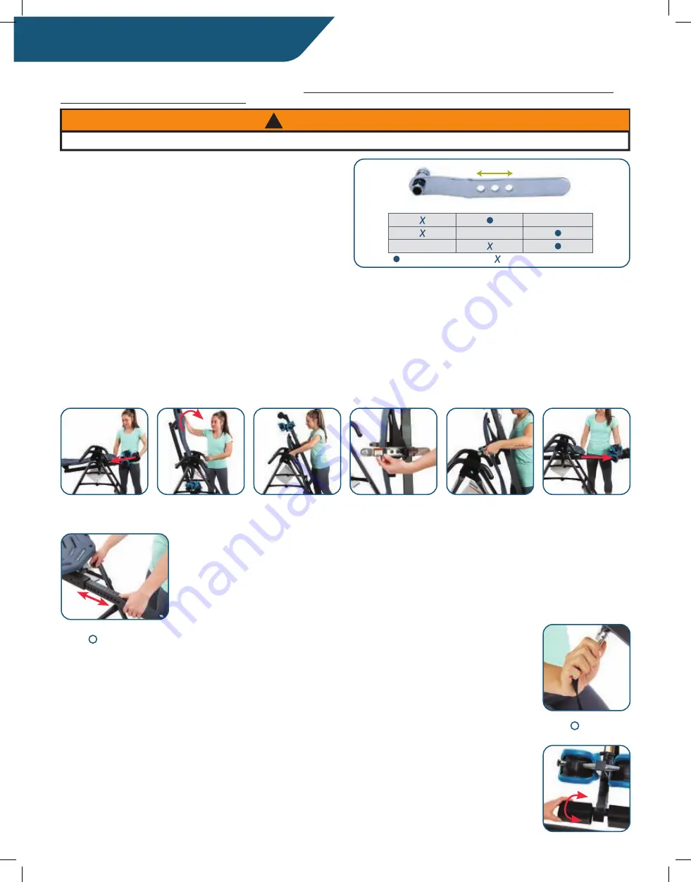 Teeter FitSpine X1 Owner'S Manual Download Page 8