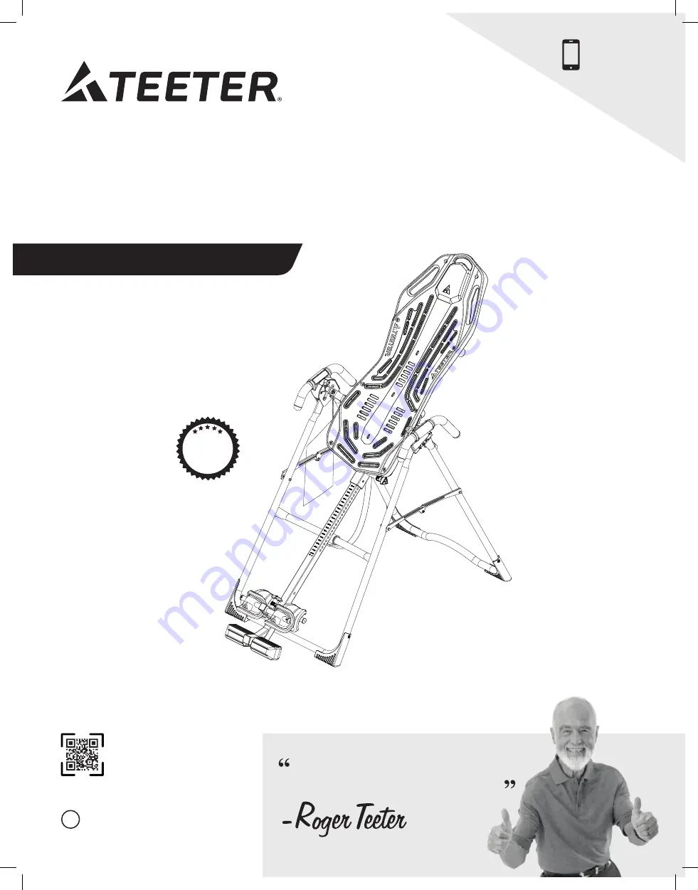 Teeter FitSpine XT1 Assembly Instructions Manual Download Page 1