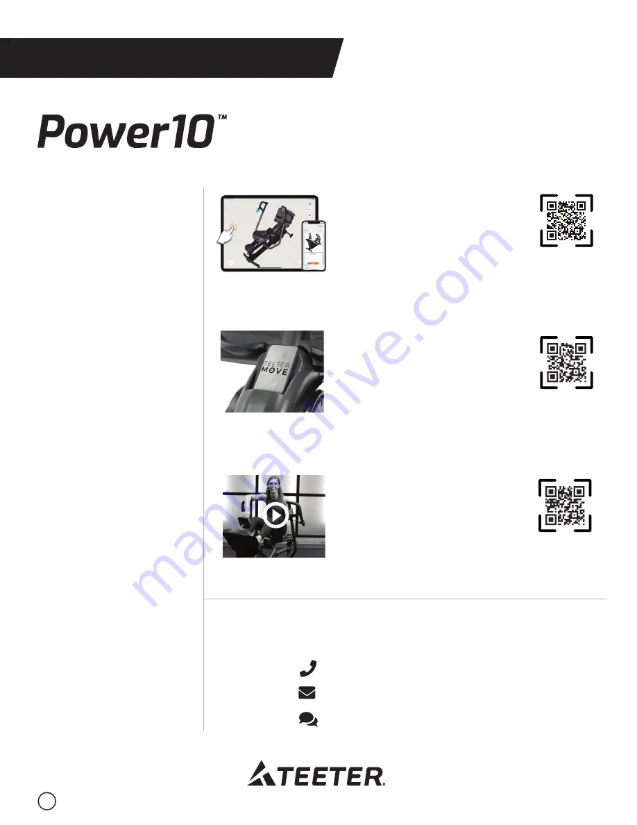 Teeter Power10 Скачать руководство пользователя страница 1