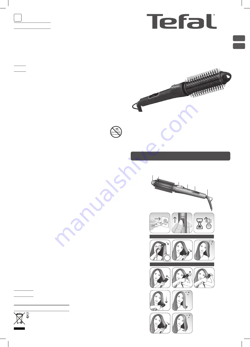 TEFAL Beauty Styling brush Скачать руководство пользователя страница 1