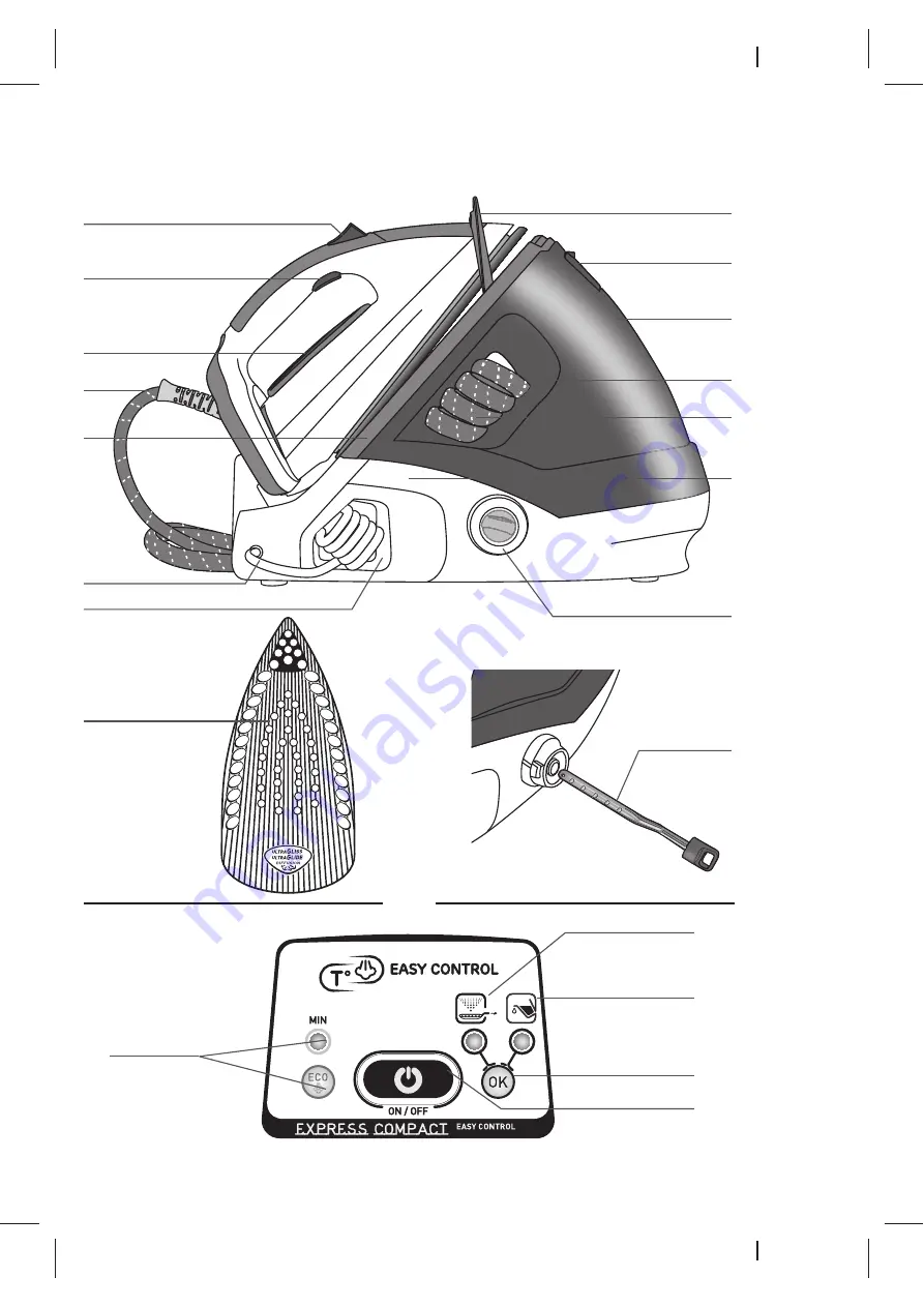 TEFAL EXPRESS COMPACT EASY CONTROL GV7615E0 Manual Download Page 3