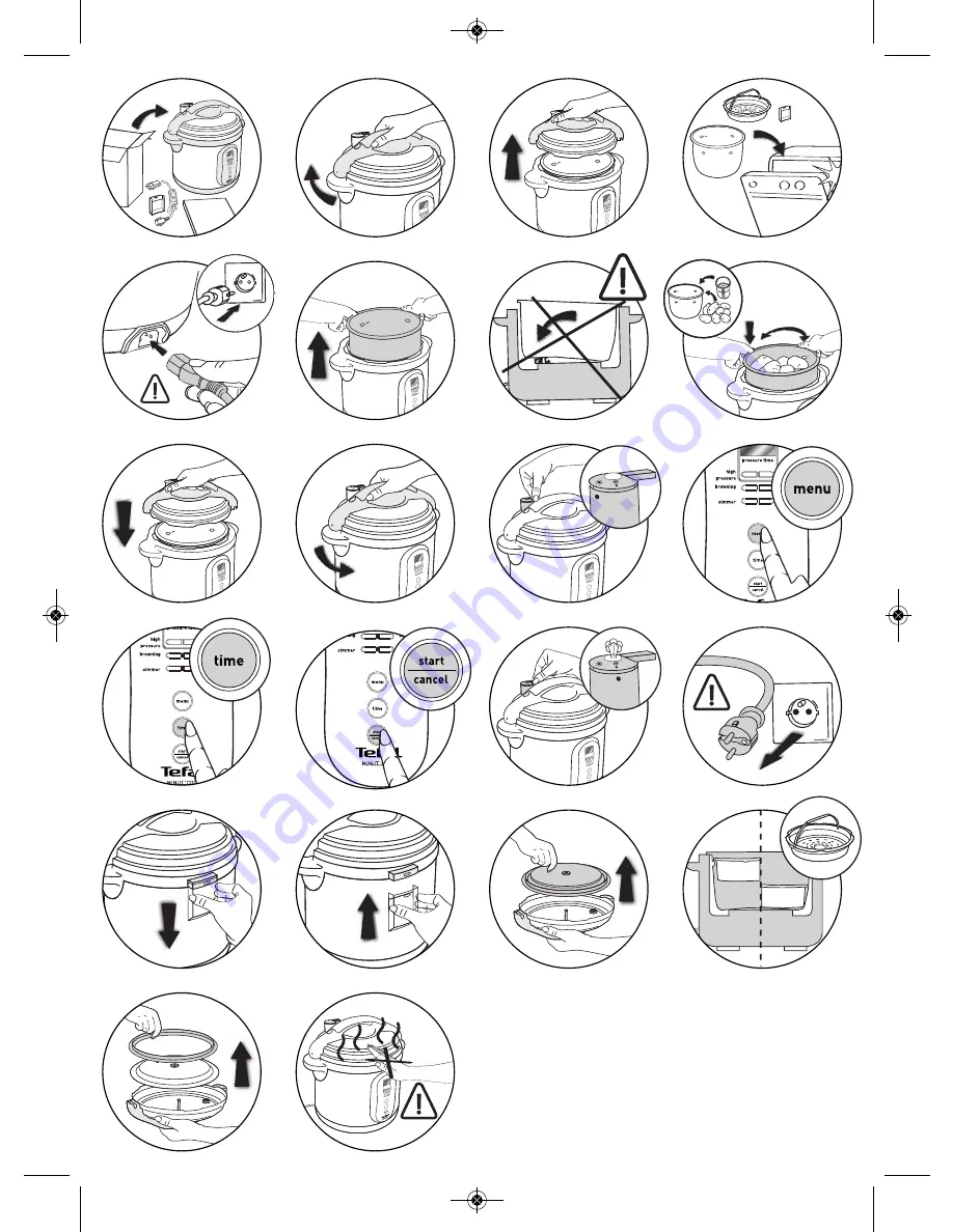 TEFAL MINUT COOK CY400070 User Manual Download Page 4