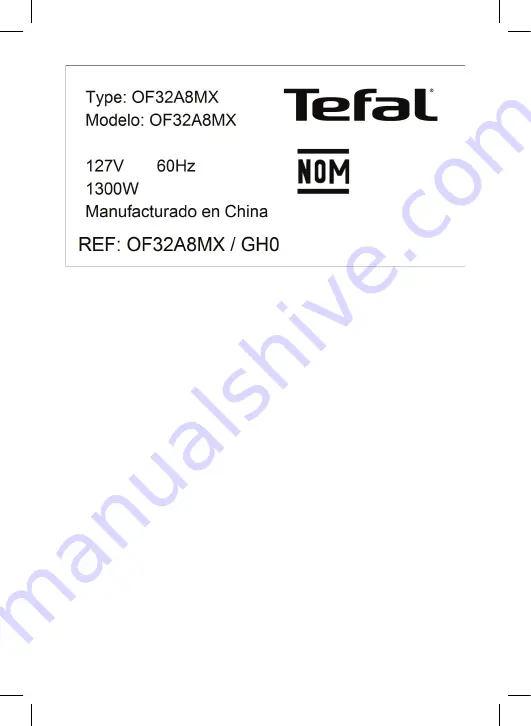 TEFAL OF32A8MX Manual Download Page 38