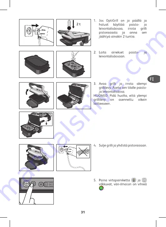 TEFAL OptiGrill GC71 Series Скачать руководство пользователя страница 31