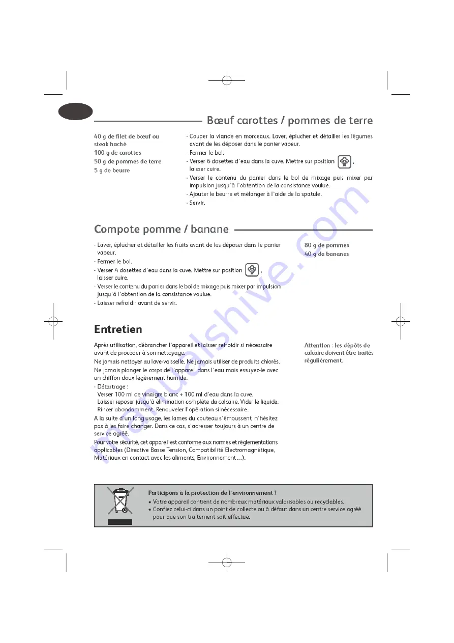 TEFAL TD7000K0 Manual Download Page 8