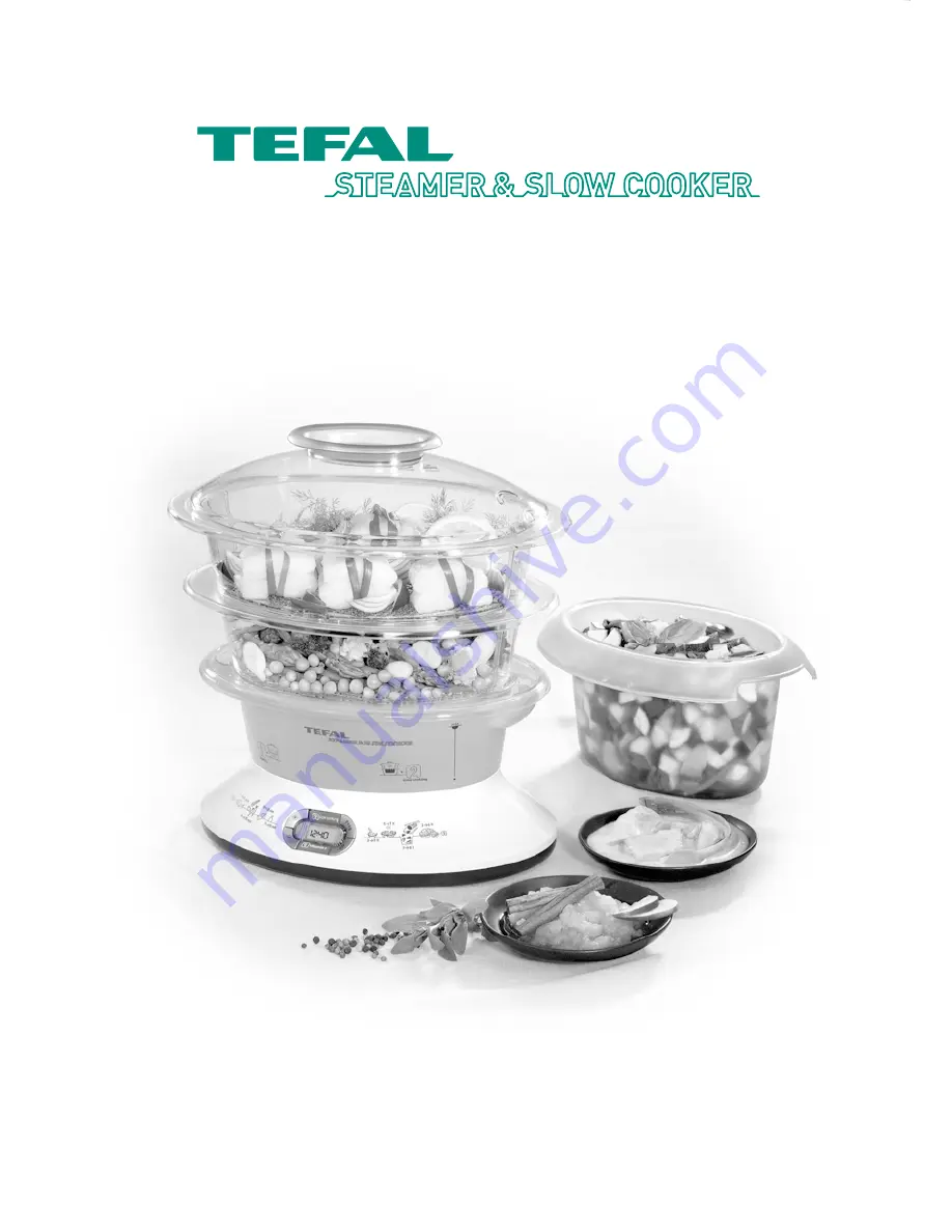 TEFAL VITAMIN PLUS STEAMER Manual Download Page 1