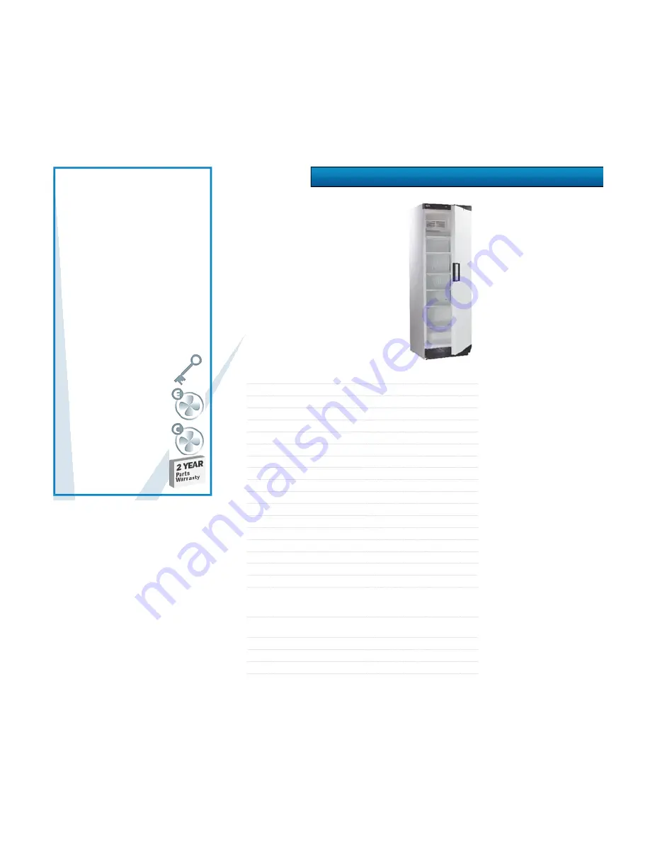 Tefcold SDU1375 Datasheet Download Page 1