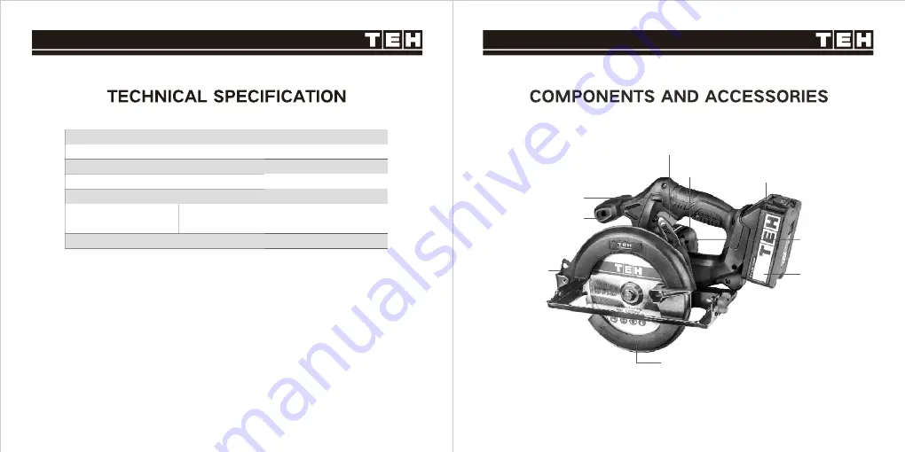 TEH LCS165 Manual Download Page 2