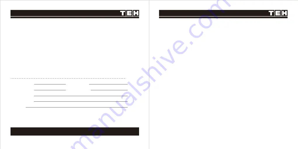 TEH LCS165 Manual Download Page 11