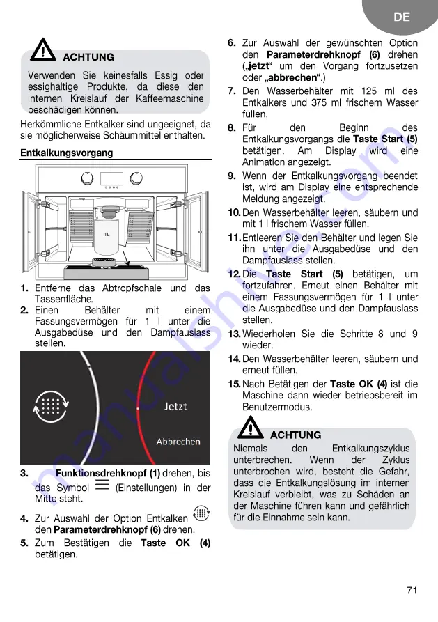 Teka CLC 835 MC User Manual Download Page 71