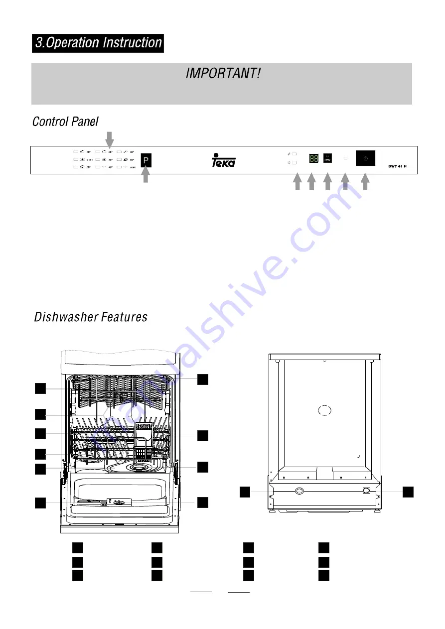 Teka DW7 41 FI Instruction Manual Download Page 5