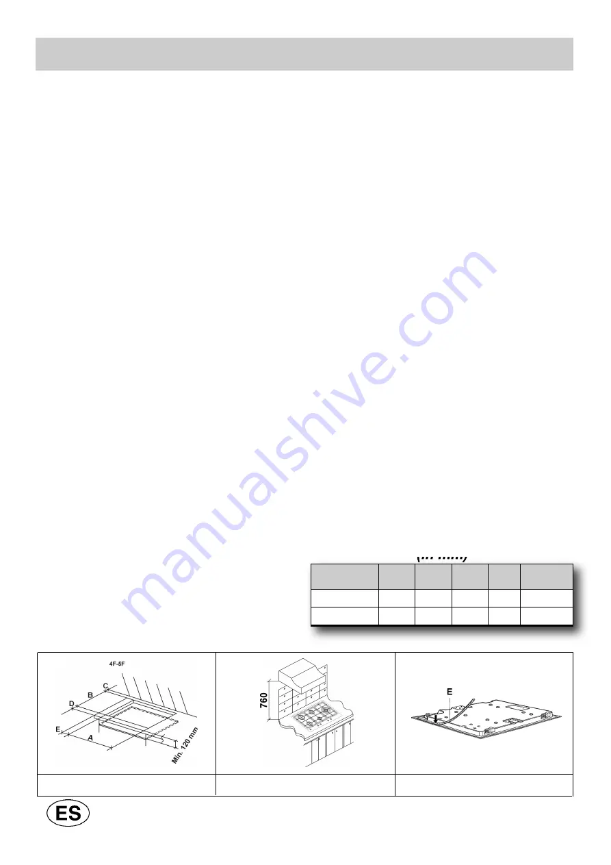 Teka EWF 60 4G AI AL CI Instructions For The Installation And Advice For The Maintenance Download Page 6