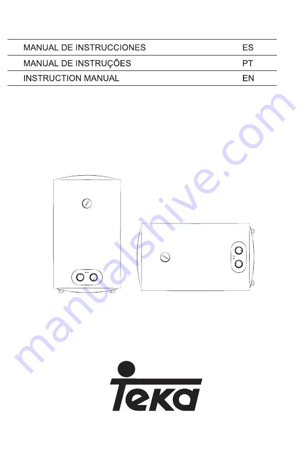 Teka EWH 50 H Instruction Manual Download Page 1