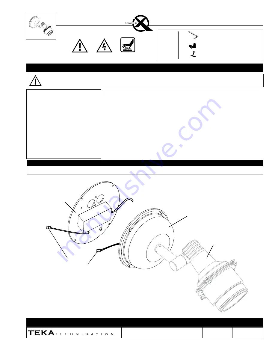 Teka Power Canopy Installation Manual Download Page 1