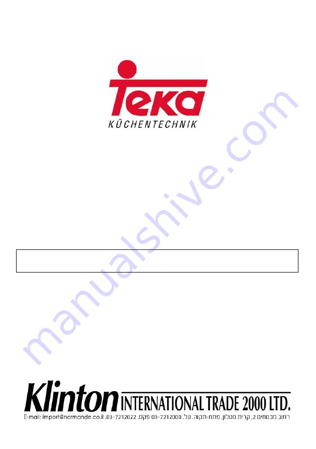 Teka RMF 75920 Instruction Booklet Download Page 184