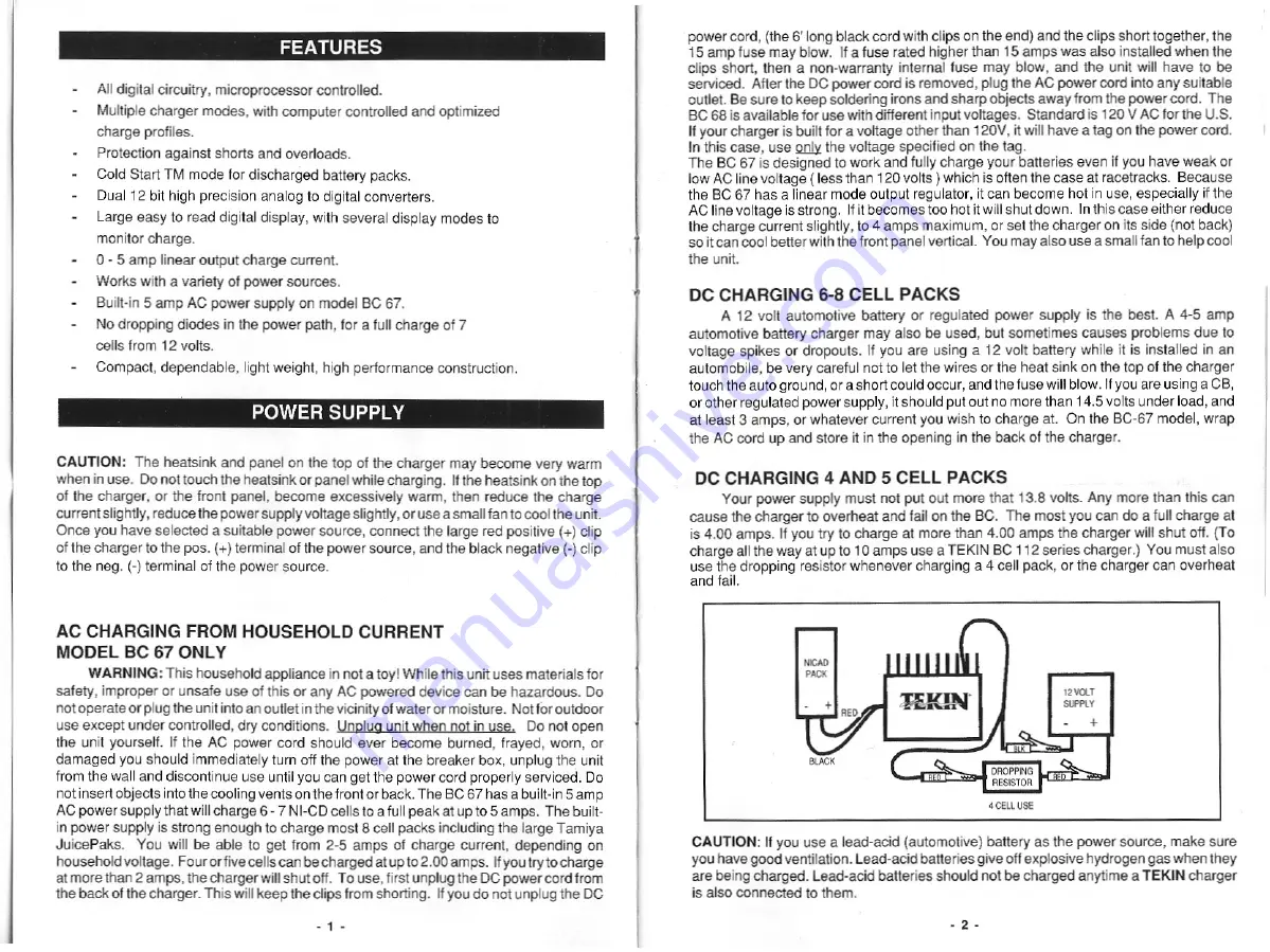 Tekin BC 48 User Manual Download Page 2